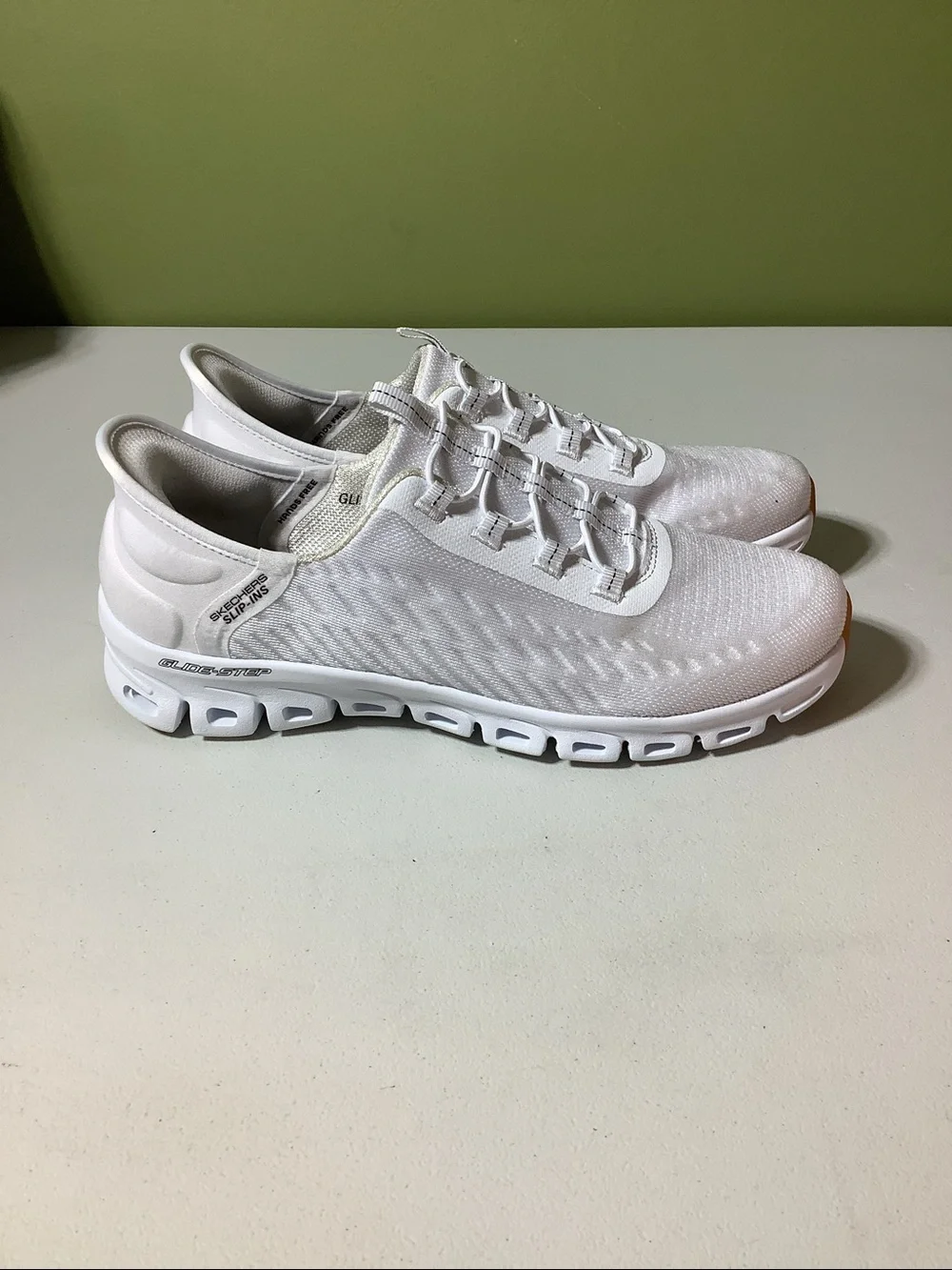 Skechers Slip-ins white sneakers, size 8.5